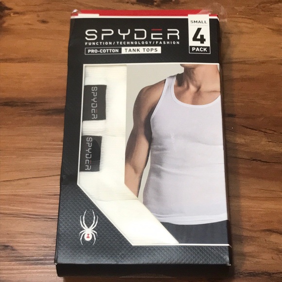Socks | Spyder Mens 4 Pack Tank Tops 
